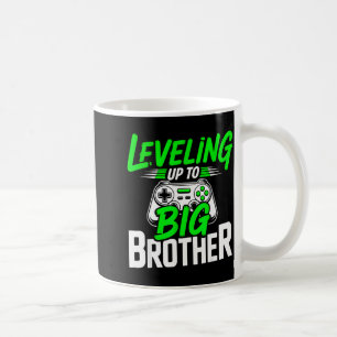 Aufleveln zum großen Bruder 2026 lustiger Gamer-Br Kaffeetasse