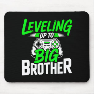 Aufleveln zum großen Bruder 2026 lustiger Gamer-Br Mousepad