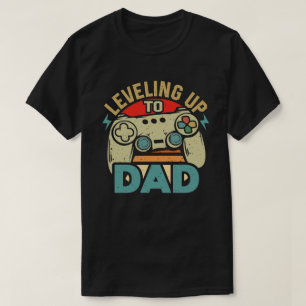 Aufleveln zum lustigen Dad-Gaming-Vater T-Shirt