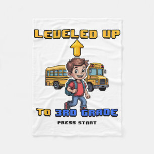 Aufleveln zur 3. Klasse Ck Zur Schule Lustiger Gam Fleecedecke