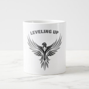 Auflevelnde Silber-Phönix-Kunst Jumbo-Tasse
