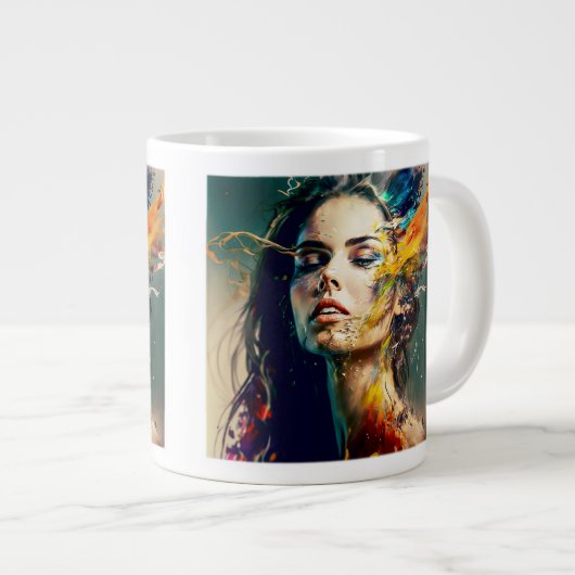 Auflösung der Jumbo-Tasse (Vorderseite Rechts)