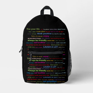 Auflösungen Motivierend Quotes-Backpack Bedruckter Rucksack