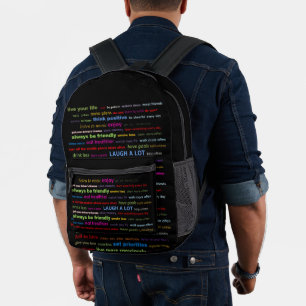 Auflösungen Motivierend Quotes-Backpack Bedruckter Rucksack