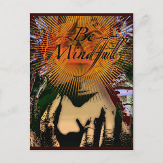 aufmerksam sein postkarte