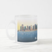 Aufmerksame Boston-Kaffee-Tasse Mattglastasse (Links)