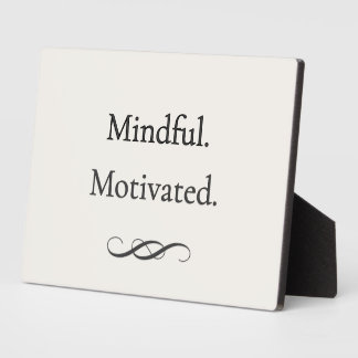 Aufmerksame Motivation — Sanfte Fokus-Plakette Fotoplatte