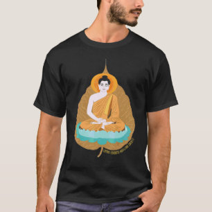 Aufmerksamer Buddha Spirituelles Yoga Liebenswürdi T-Shirt