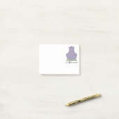 Aufmerksames Moment-Flusspferd-klebrige Post-it Klebezettel (Auf Schreibtisch)