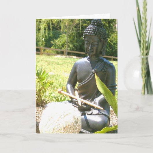 Aufmerksames Stricken Karte (Vorderseite)