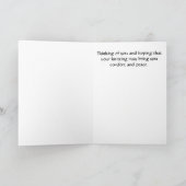 Aufmerksames Stricken Karte (Innenseite)