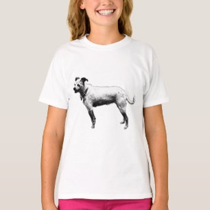 Aufmerksames Terrier Mix Grafisches T-Shirt