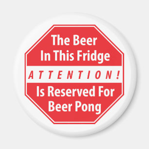 Aufmerksamkeit! Bier Pong Magnet