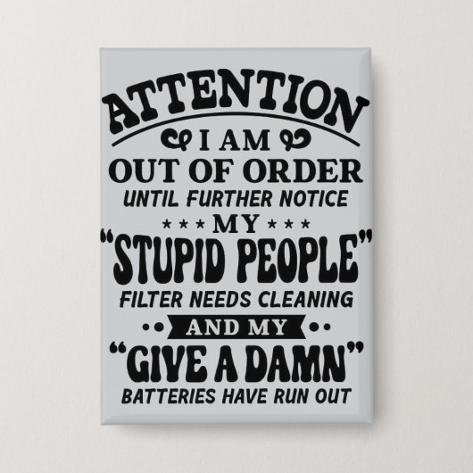 Aufmerksamkeit Button (Vorderseite)