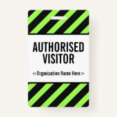 Aufmerksamkeit-Ergreifen"BERECHTIGTE BESUCHER" Ausweis (Rückseite)