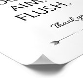 Aufmerksamkeit Fokus Ziel Flush Kids Badezimmer Ze Poster (Ecke)