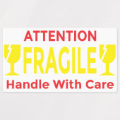 Aufmerksamkeit Fragile Aufkleber - Handle mit Pfle (Design 2)