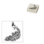 Aufmerksamkeit für De Schwanz Blue Peacock Gummistempel (Stempel)