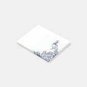 Aufmerksamkeit für De Schwanz Blue Peacock Post-it Klebezettel (angewinkelt)