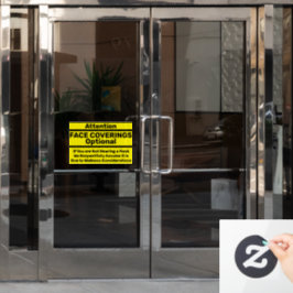 Aufmerksamkeit Gesichtsmasken Optional Wellness-Fe Fensteraufkleber