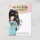 Aufmerksamkeit Grabbing Schmuck-Ohrring-Display-Ka Visitenkarte (Vorderseite)