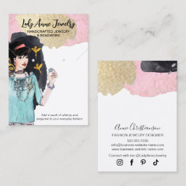 Aufmerksamkeit Grabbing Schmuck-Ohrring-Display-Ka Visitenkarte