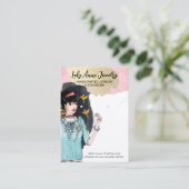 Aufmerksamkeit Grabbing Schmuck-Ohrring-Display-Ka Visitenkarte (Stehend Vorderseite)