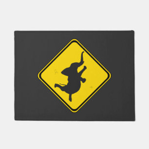 Aufmerksamkeit tanzend Elephant Crossing Fußmatte