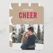 aufmuntern | Fotokarte für den Urlaub Feiertagskarte (Vorne/Hinten)