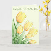 aufmuntern karte (Gelbe Blume)