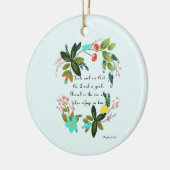 Aufmunternde Bibel versifiziert Kunst - Psalm-34:8 Keramik Ornament (Links)