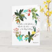 Aufmunternde Bibel versifiziert Kunst - Psalm-68:5 Karte (Gelbe Blume)