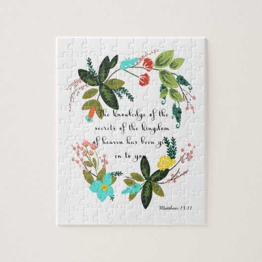 Aufmunternde Bibel versifiziert Kunst - Puzzle (Vertikal)