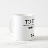Aufmunternde Kaffeetasse für Arbeit und Studium (Vorderseite Links)
