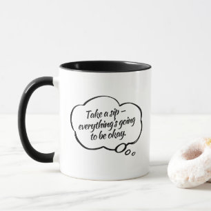 Aufmunternde ruhige Morgen - Gedankenvolles Gesche Tasse