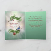 Aufmunternde Weihnachtskarte mit Botschaft der Hof Karte (Innenseite)