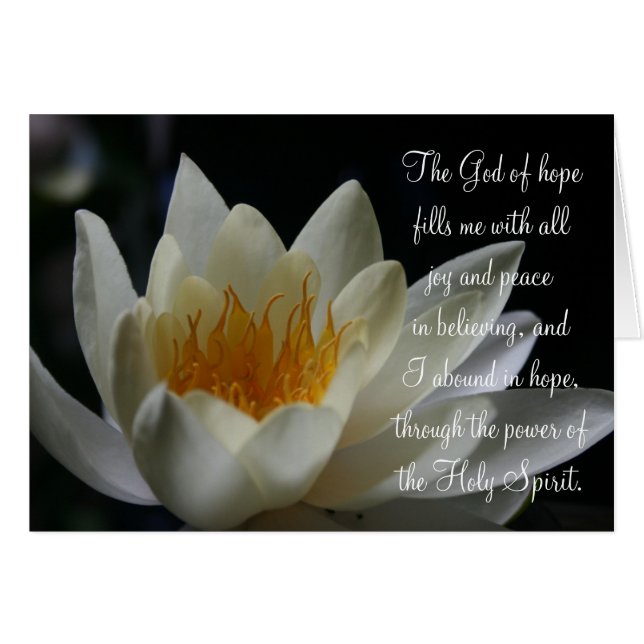 Aufmunterndes Schrifts-Römer-15:13 (Vorderseite (Horizontal))