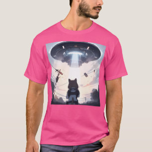 Aufnahme der Katze durch Ufo T-Shirt