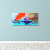 Aufnahme der Leinwand für Segeltörns (Insitu (Holzboden))