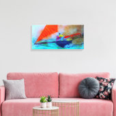 Aufnahme der Leinwand für Segeltörns (Insitu (Wohnzimmer))