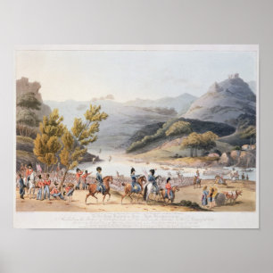 Aufnahme des Mondego, graviert von C. Poster