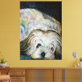 Aufnahme Dog Canvas - Malerei Leinwanddruck (Insitu (Wohnzimmer))