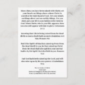 Aufnahme Jesu Christi Heiliger Begleitkarte (Rückseite)