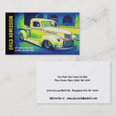 Aufnahme-Karte für klassische Auto-Show oder Visitenkarte (Vorne/Hinten)