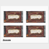 Aufnahme Rechteckiger Aufkleber (Blatt)