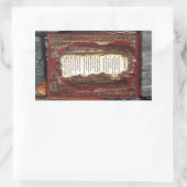 Aufnahme Rechteckiger Aufkleber (Tasche)