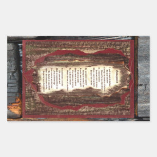 Aufnahme Rechteckiger Aufkleber