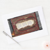 Aufnahme Rechteckiger Aufkleber (Umschlag)