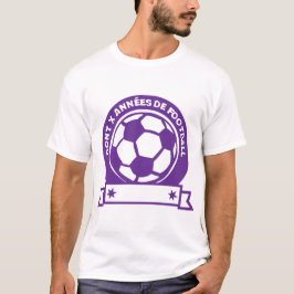 Aufnahme von Fußball-Geburtstagsjahr Logo T-Shirt