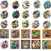 Aufnahme von Kitty Sticker - 25 Art Variations